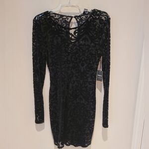 Forever 21 Elegant Black Velvet Dress